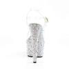 Pleaser - BEJEWELED708MS Sandale à bride à la cheville, Pole dance chaussures - Transparent Product image